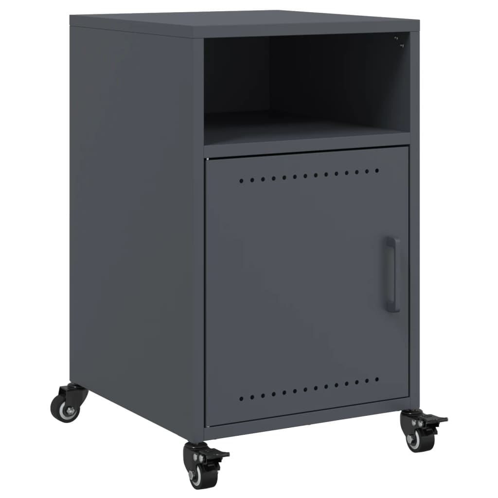 Bedside Cabinet Anthracite 36x39x59 cm Steel