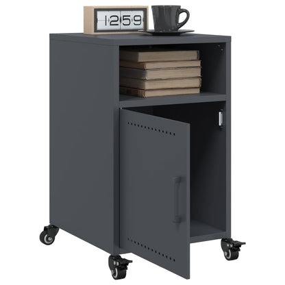 Bedside Cabinet Anthracite 36x39x59 cm Steel