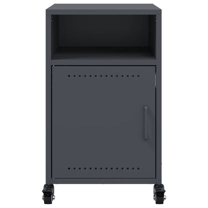 Bedside Cabinet Anthracite 36x39x59 cm Steel