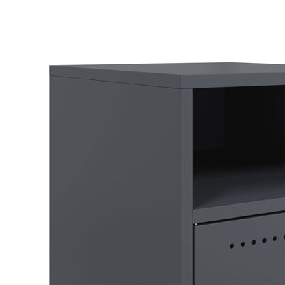 Bedside Cabinet Anthracite 36x39x59 cm Steel