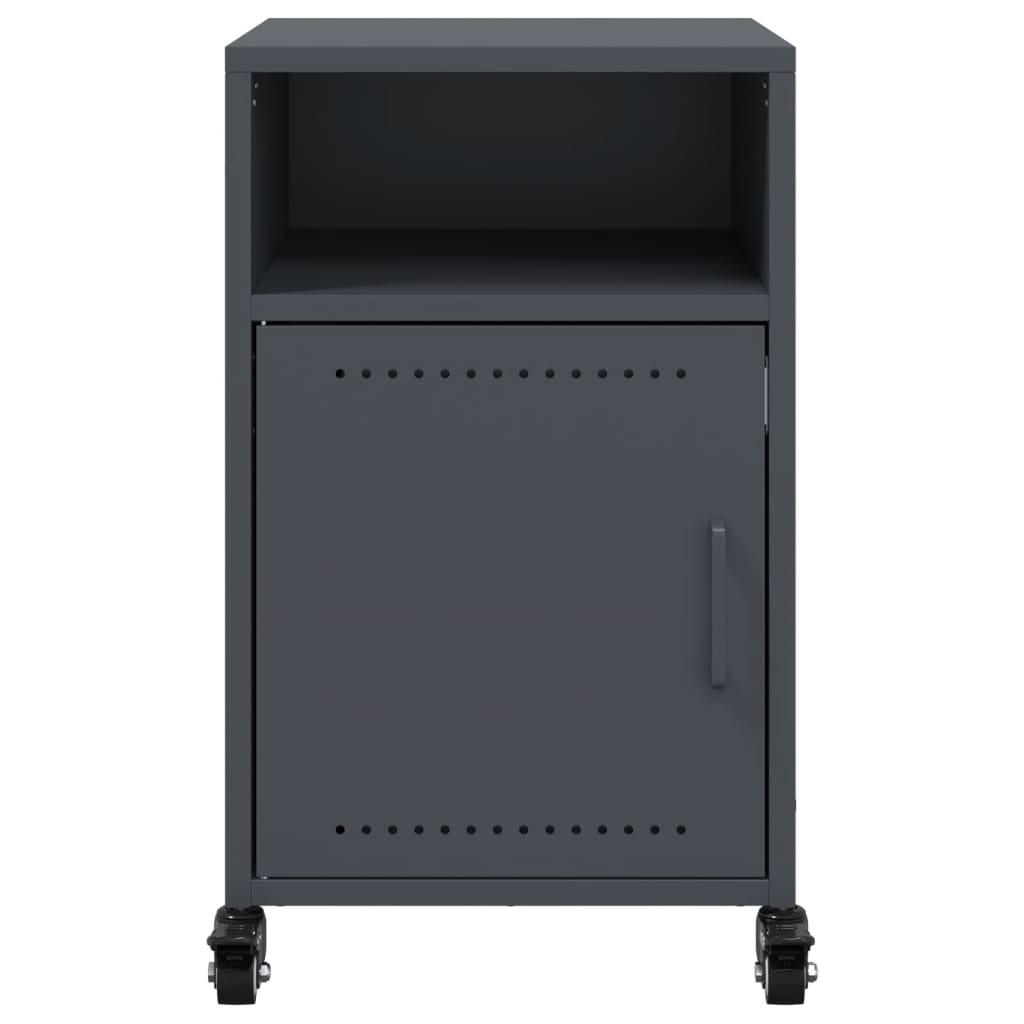 Bedside Cabinets 2 pcs Anthracite 36x39x59 cm Steel