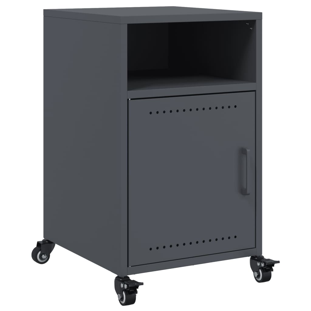 Bedside Cabinets 2 pcs Anthracite 36x39x59 cm Steel