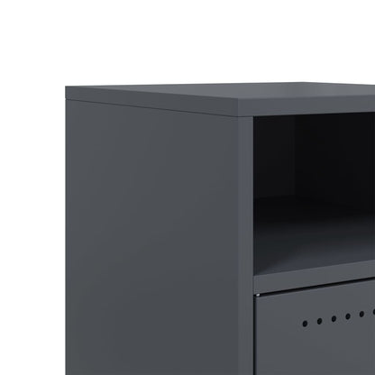 Bedside Cabinets 2 pcs Anthracite 36x39x59 cm Steel