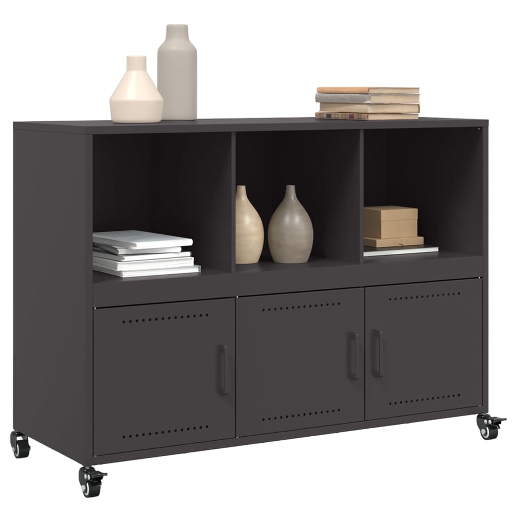 Sideboard Black 100.5x39x72 cm Steel