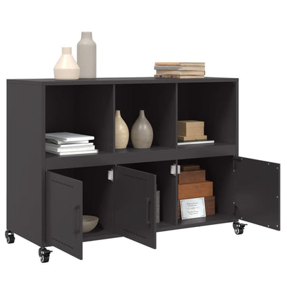 Sideboard Black 100.5x39x72 cm Steel