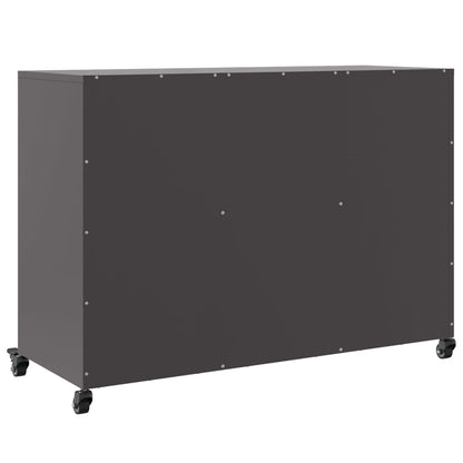 Sideboard Black 100.5x39x72 cm Steel