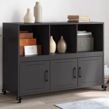 Sideboard Black 100.5x39x72 cm Steel