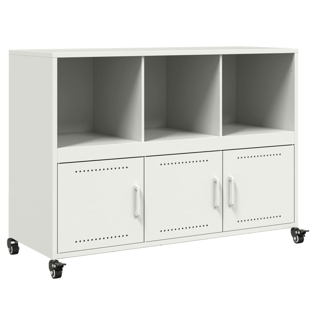 Sideboard White 100.5x39x72 cm Steel