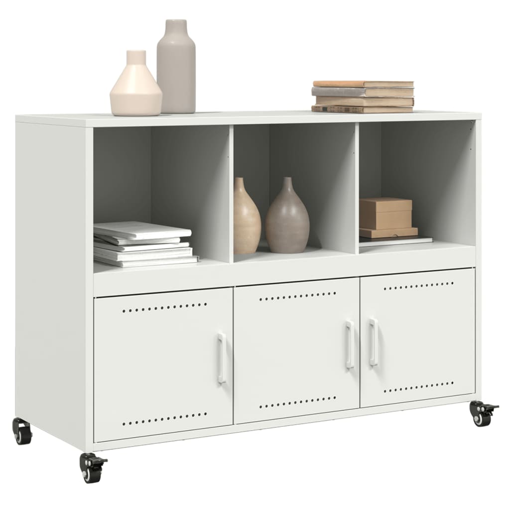 Sideboard White 100.5x39x72 cm Steel