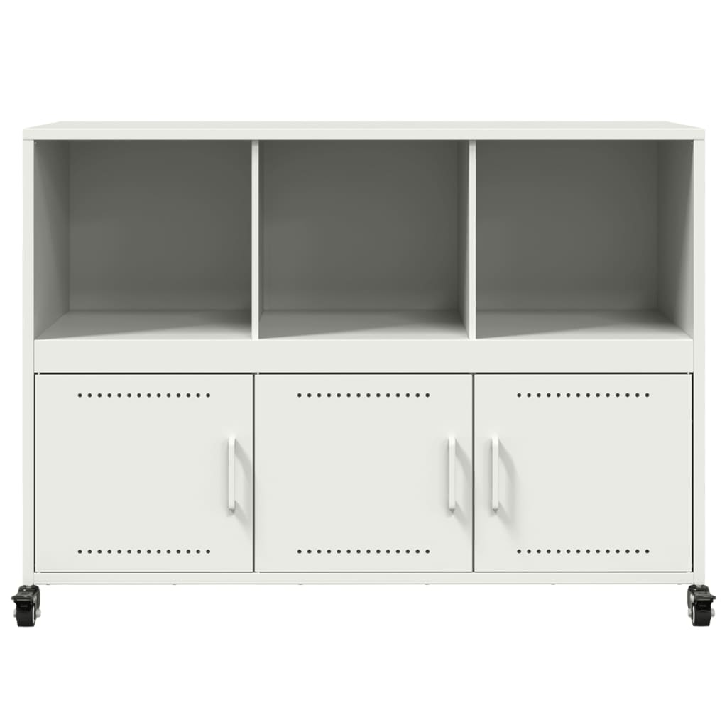 Sideboard White 100.5x39x72 cm Steel