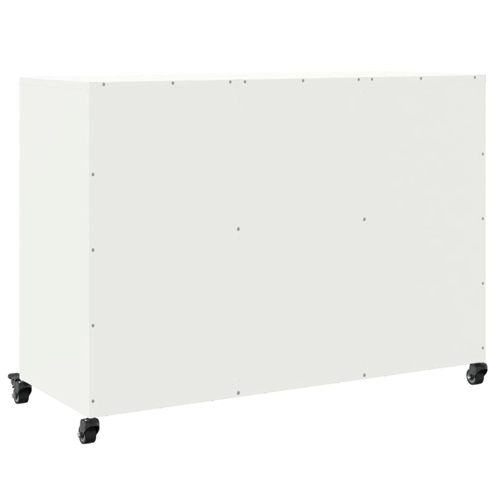 Sideboard White 100.5x39x72 cm Steel