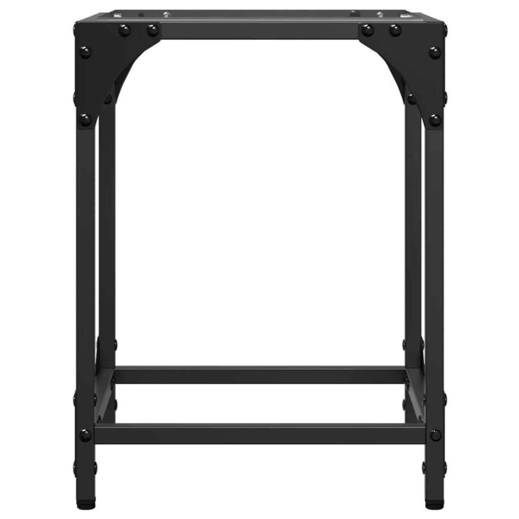 Coffee Table with Transparent Glass Top 30x30x40 cm Steel