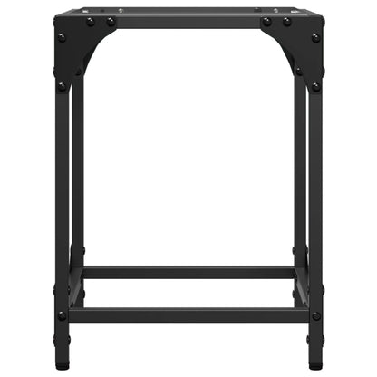 Coffee Table with Transparent Glass Top 30x30x40 cm Steel