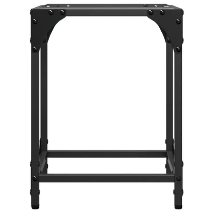 Coffee Table with Transparent Glass Top 30x30x40 cm Steel