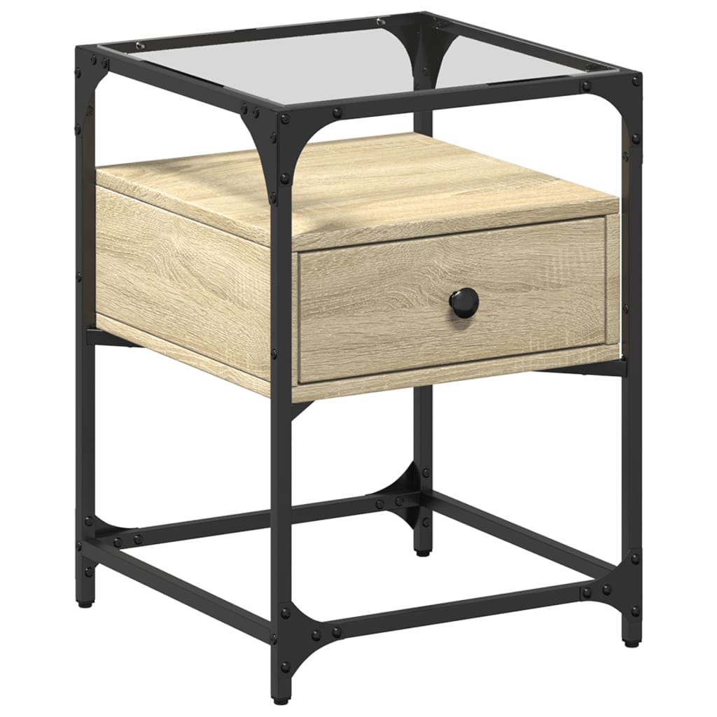 Bedside Cabinets 2 pcs Sonoma Oak 40x40x55 cm Engineered Wood