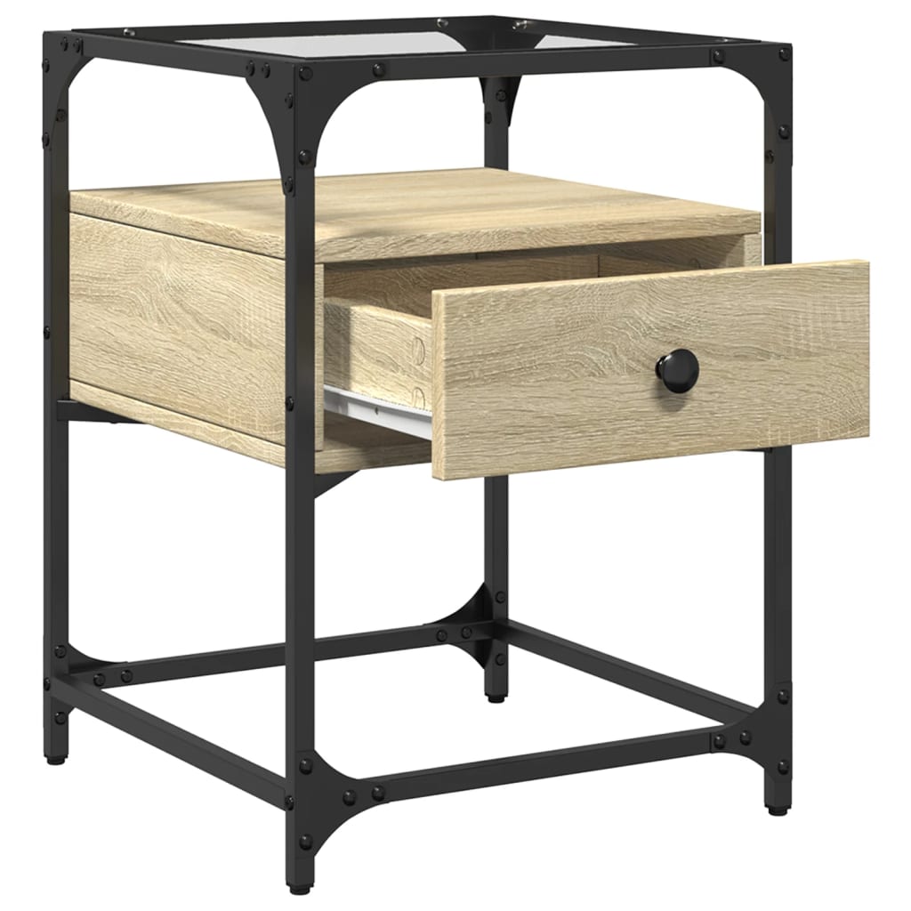 Bedside Cabinets 2 pcs Sonoma Oak 40x40x55 cm Engineered Wood