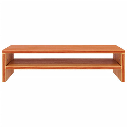 Monitor Stand Wax Brown 50x24x13 cm Solid Wood Pine