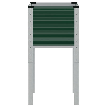 Garden Planter Green 45x45x88 cm Steel