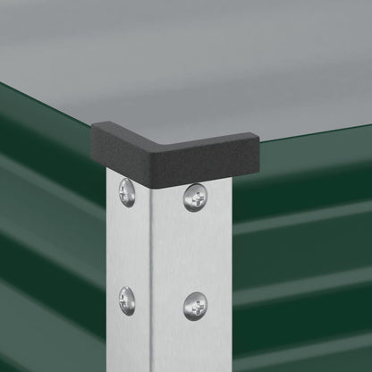 Garden Planter Green 45x45x88 cm Steel