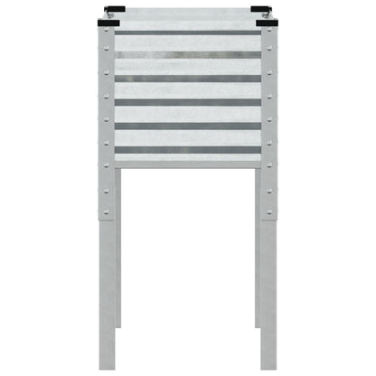 Garden Planter 45x45x88 cm Galvanised Steel