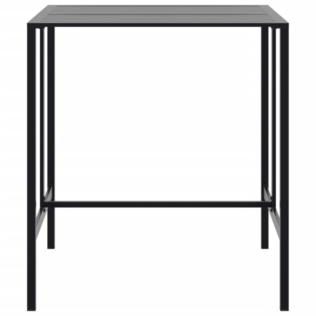 Bar Table Black 100x100x110 cm Powder-coated Steel