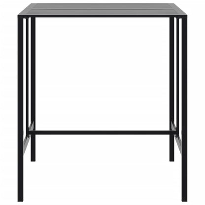 Bar Table Black 100x100x110 cm Powder-coated Steel