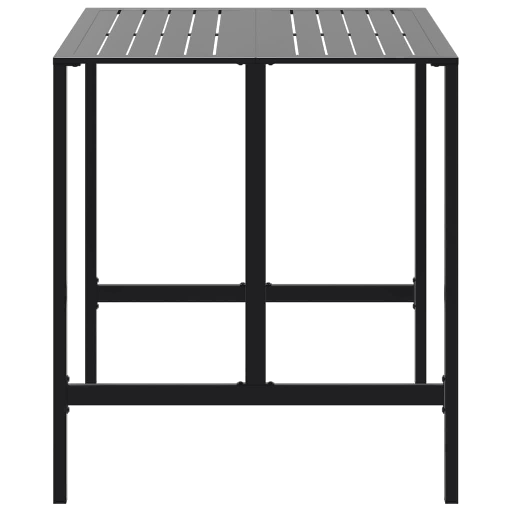 Bar Table Black 100x100x110 cm Powder-coated Steel