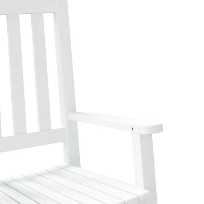 Rocking Chairs for Children 2 pcs White Solid Wood Poplar