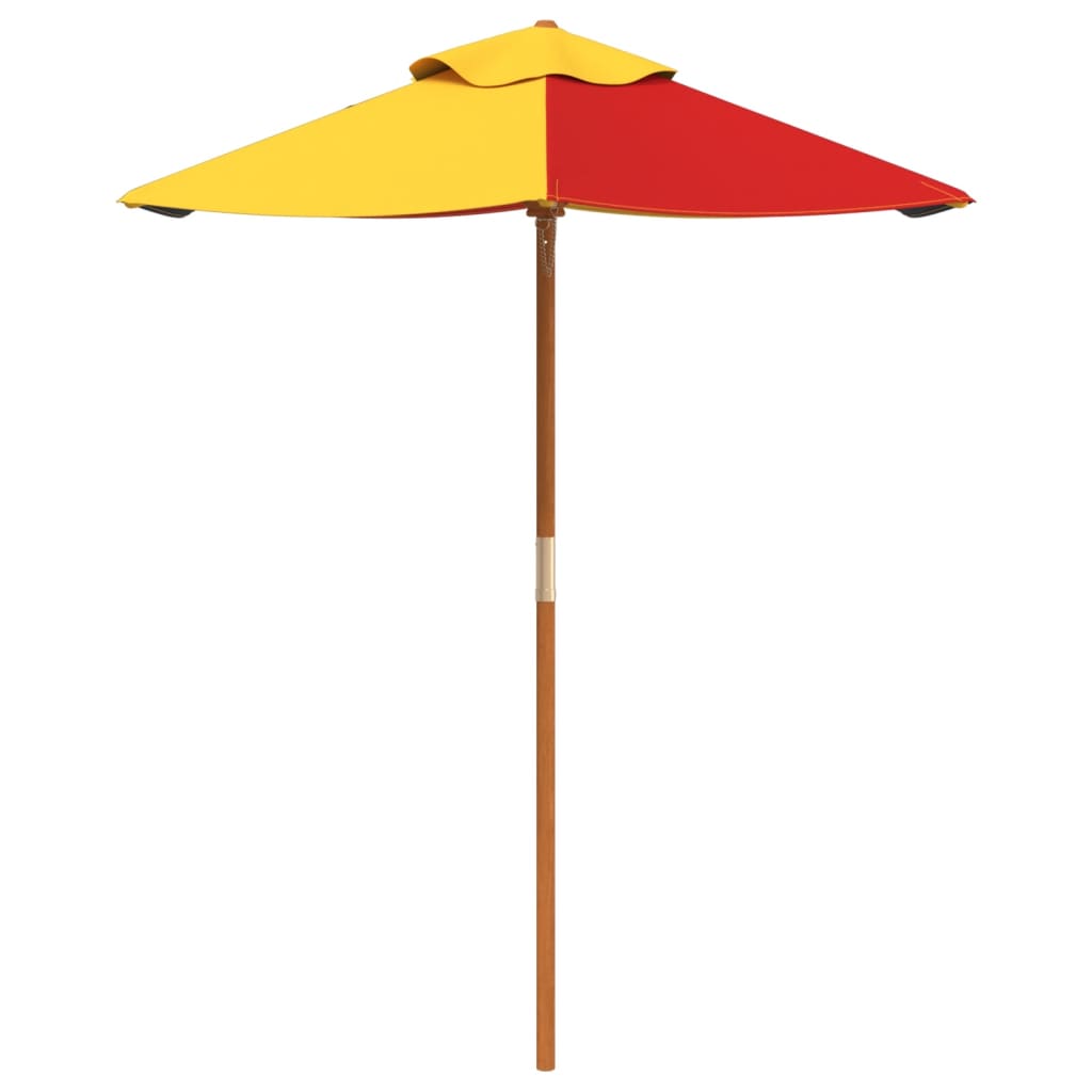 Garden Umbrella for Kids with Wooden Pole Ø120x140 cm