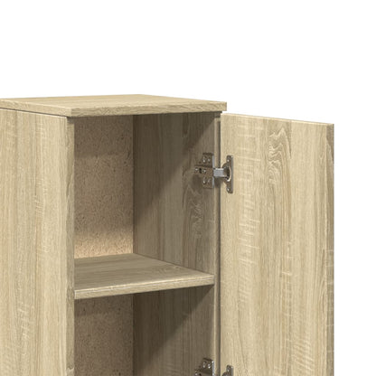 Bathroom Cabinet Sonoma Oak 30x30x190 cm Engineered Wood