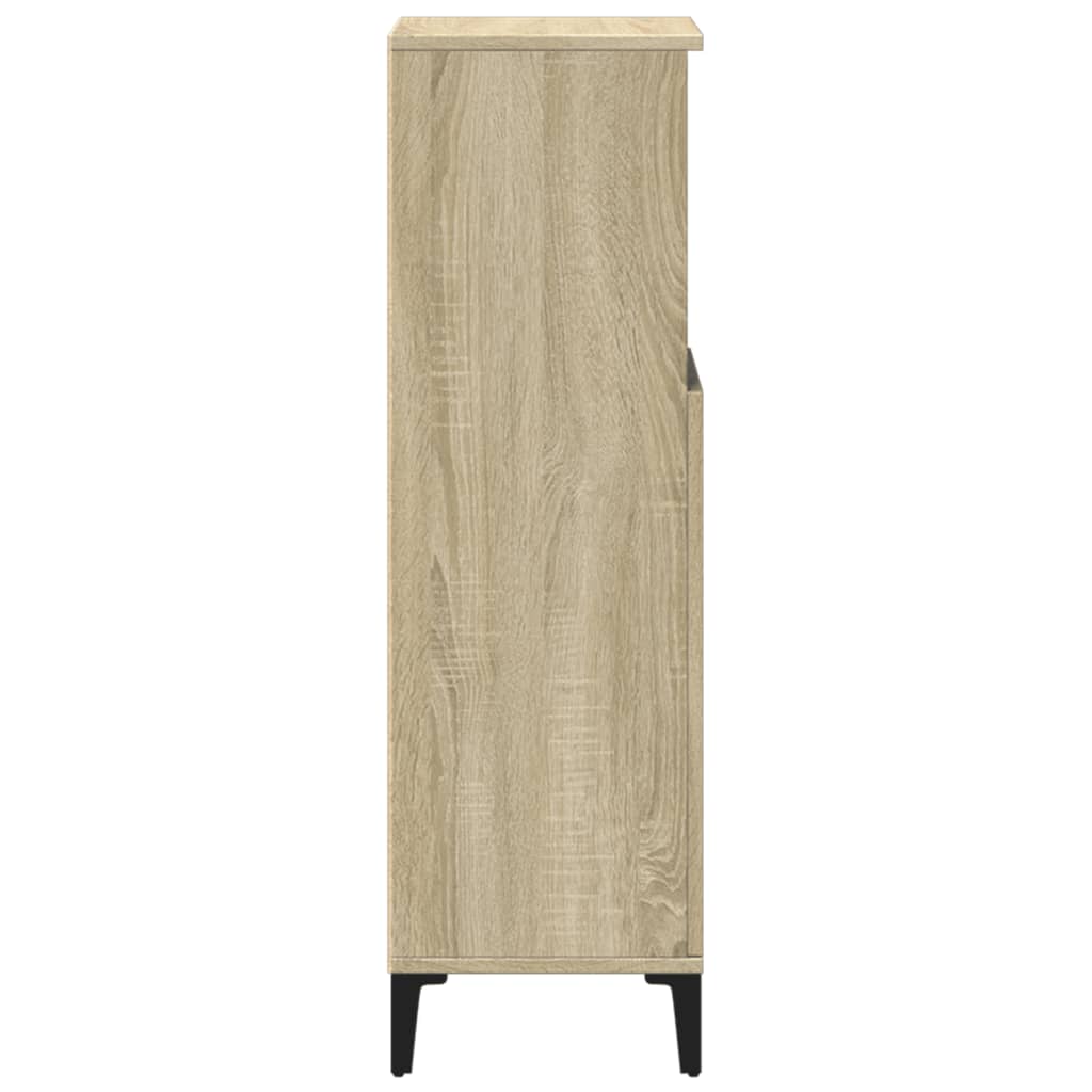 Bathroom Cabinet Sonoma Oak 30x30x100 cm Engineered Wood