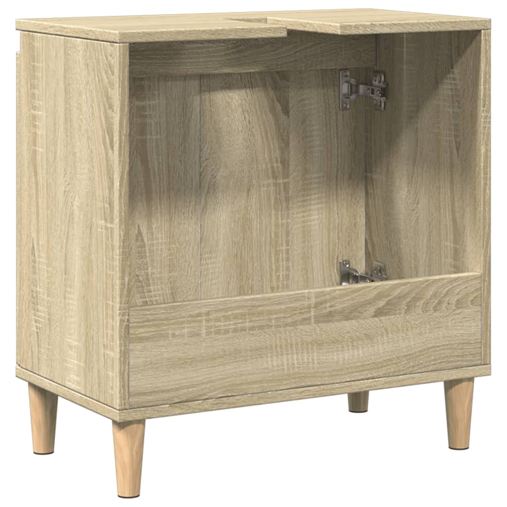 Sink Cabinet Sonoma Oak 58x33x60 cm Engineered Wood