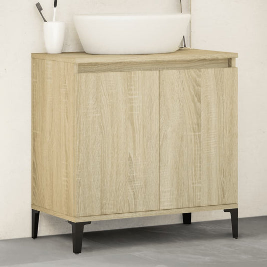 Sink Cabinet Sonoma Oak 58x33x60 cm Engineered Wood