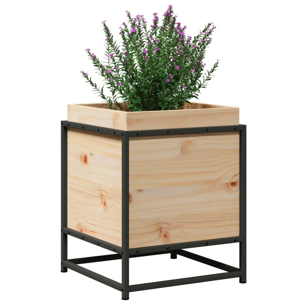 Garden Planter 40x40x50 cm Solid Wood Pine