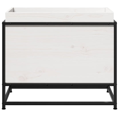 Garden Planter White 60x40x50 cm Solid Wood Pine