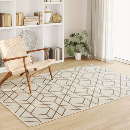 Indoor & Outdoor Rug Short Pile Multicolour 160x230 cm Anti Slip