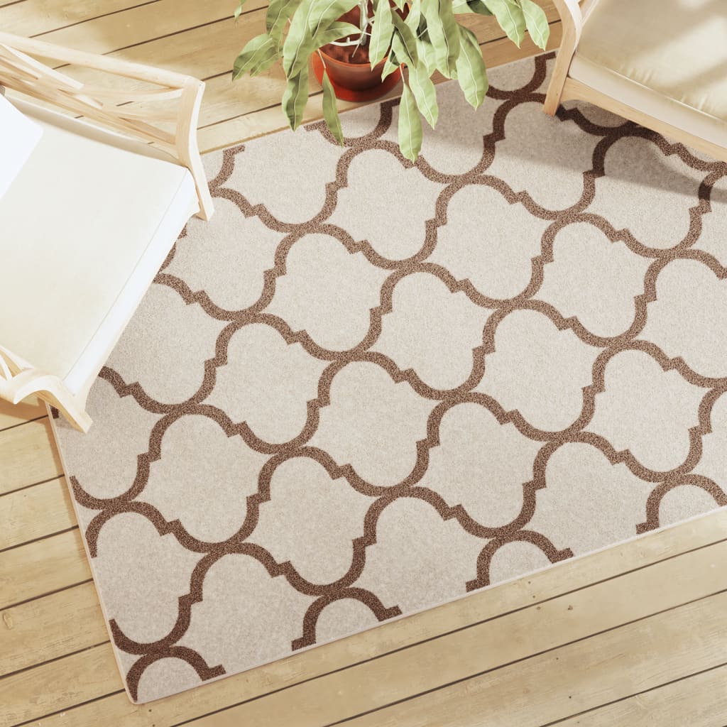 Indoor & Outdoor Rug Short Pile Multicolour 120x180 cm Anti Slip