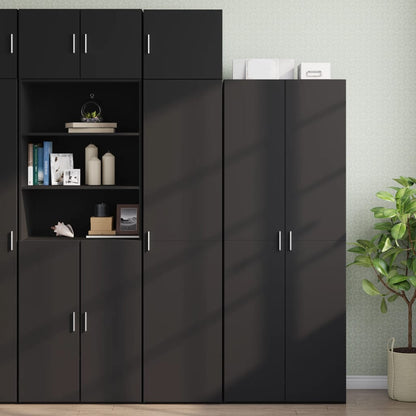 Wall Cabinet Black 45x42.5x40 cm Engineered Wood