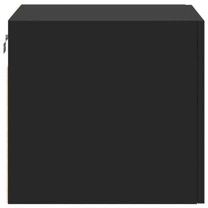 Wall Cabinet Black 45x42.5x40 cm Engineered Wood