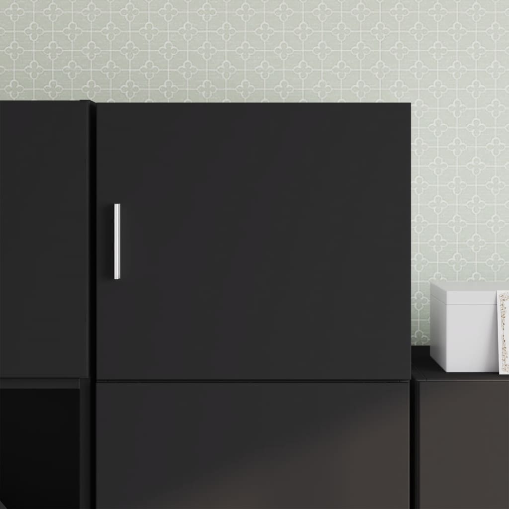 Wall Cabinet Black 45x42.5x40 cm Engineered Wood