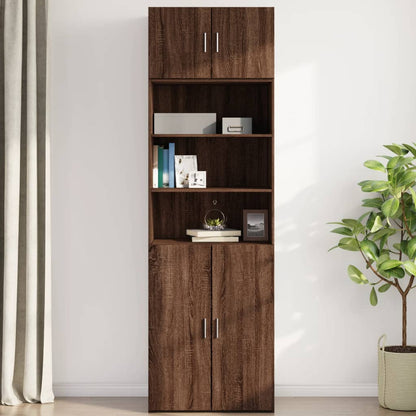 Wall Cabinet Brown Oak 70x42.5x40 cm Engineered Wood