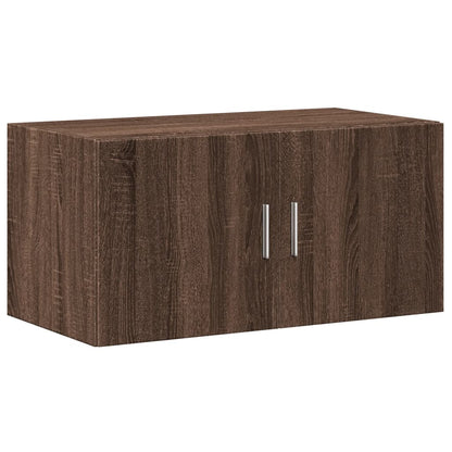 Wall Cabinet Brown Oak 80x42.5x40 cm Engineered Wood