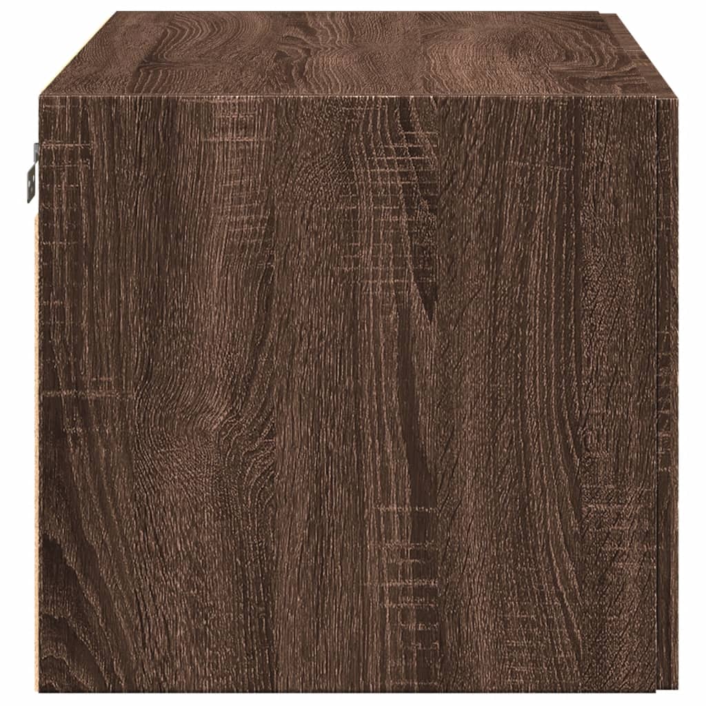 Wall Cabinet Brown Oak 80x42.5x40 cm Engineered Wood