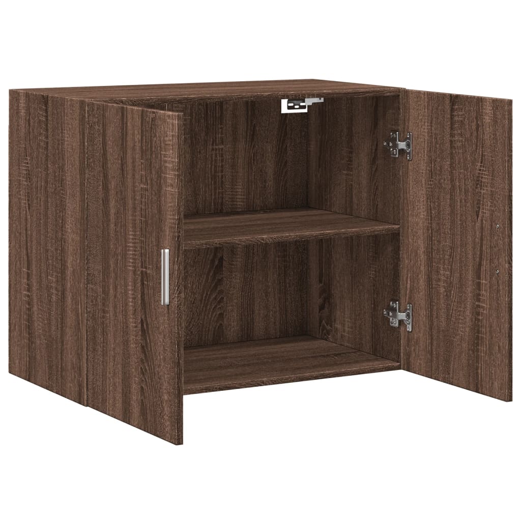 Wall Cabinet Brown Oak 80x42.5x64 cm Engineered Wood