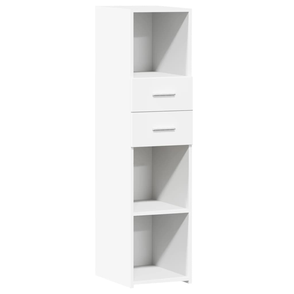 Highboard White 30x42.5x124 cm Engineered Wood