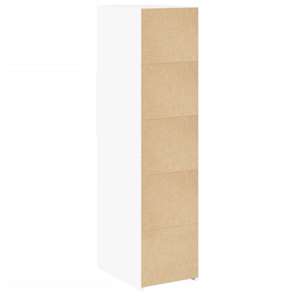 Highboard White 30x42.5x124 cm Engineered Wood