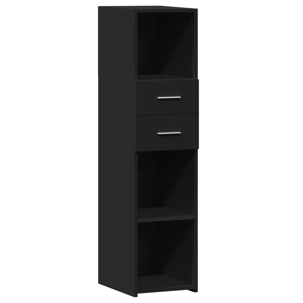 Highboard Black 30x42.5x124 cm Engineered Wood