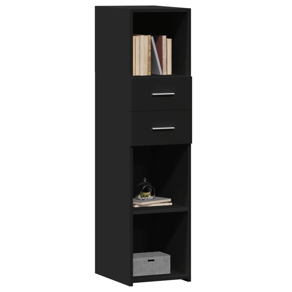 Highboard Black 30x42.5x124 cm Engineered Wood