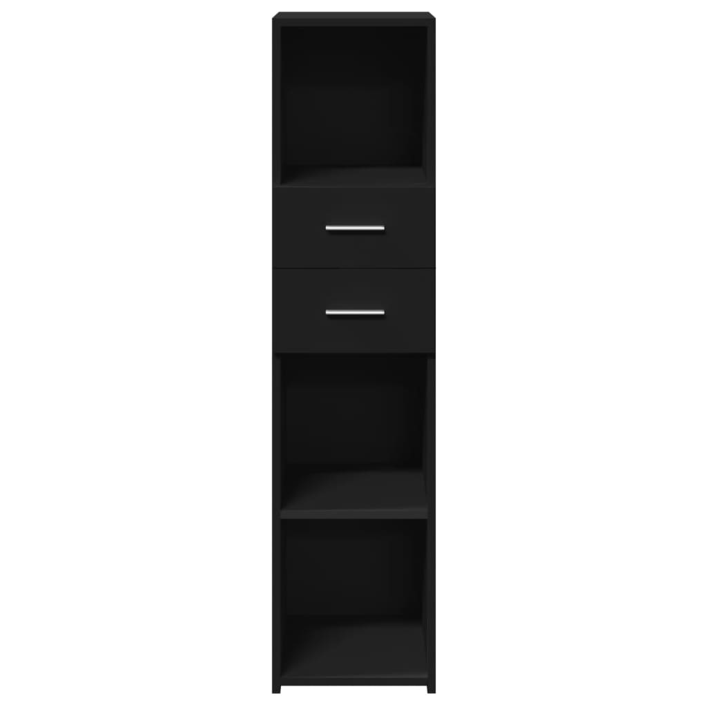 Highboard Black 30x42.5x124 cm Engineered Wood