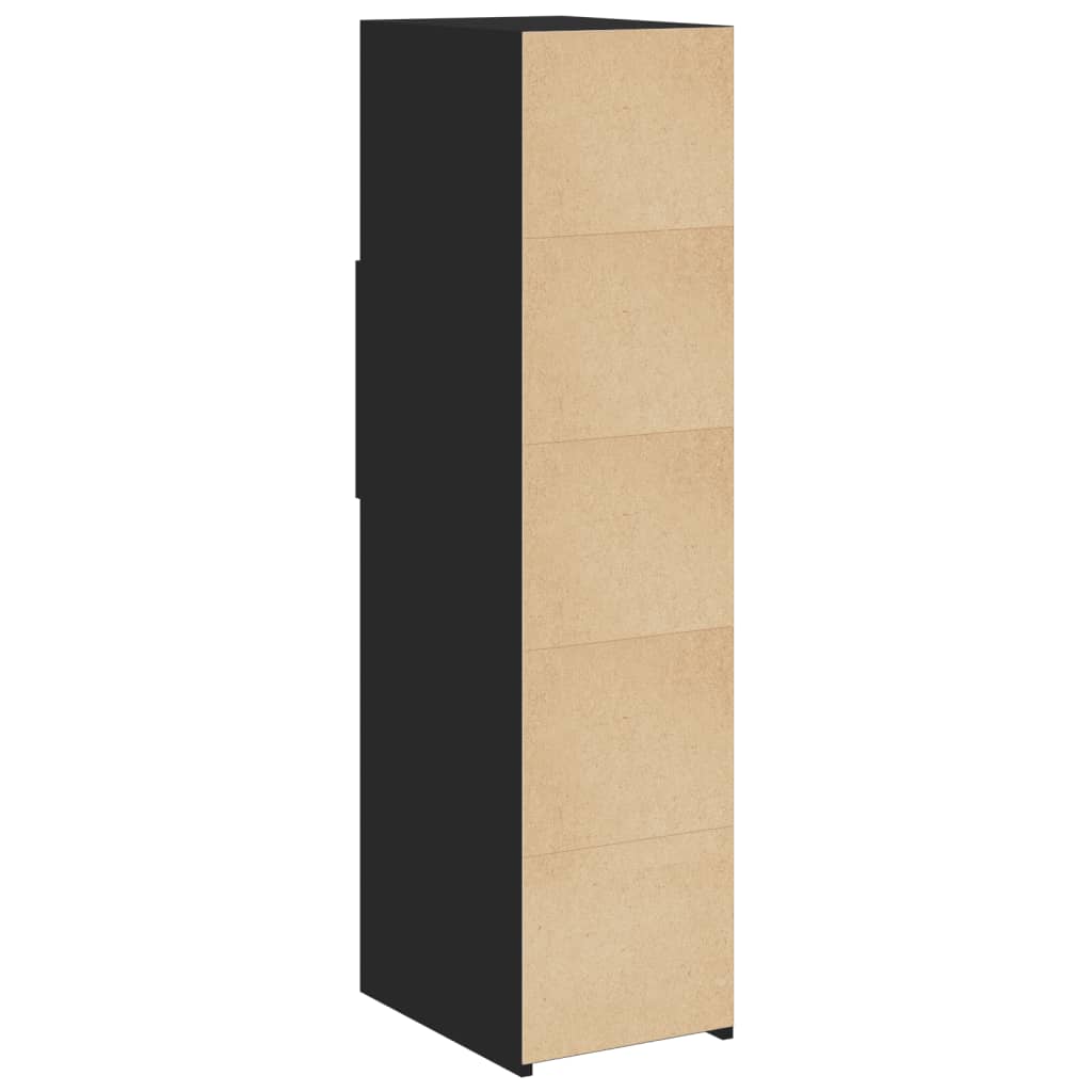 Highboard Black 30x42.5x124 cm Engineered Wood